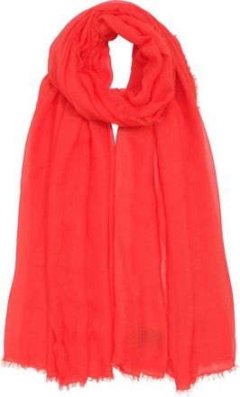 Echo Essential Modal-Silk Blend Crinkle Wrap in Fiesta Orange at Nordstrom