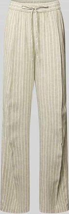 s.Oliver Red Label Relaxed Fit Weite Hose aus Leinen-Viskose-Mix in Beige, Gr&ouml;&szlig;e 34/32