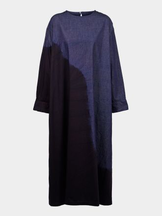 Suzusan Pima Cotton Denim Wide Dress