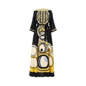 La DoubleJ Printed silk Muumuu long dress Woman M