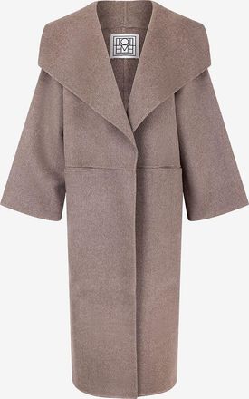 Toteme Langer Mantel aus Wolle und Kaschmir