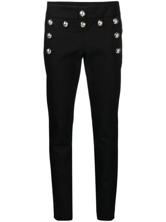 Gucci button-detail slim-fit trousers - Black