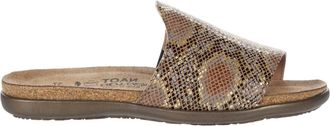 Naot Womens Skylar Sandal In Golden Python Leather