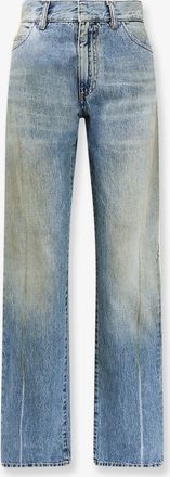 Maison Margiela Jeans in cotone con targhetta Numeric Signature - MM6 MAISON MARGIELA - gender_Woman