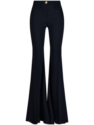 パンツ Giambattista Valli Cropped silk blend pants SilkandWoolCigarettePantswithC