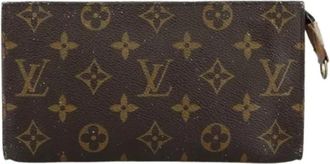 Louis Vuitton Pre-owned Canvas pouches - Dames - Vintage Clutch - Bruin - ONE Size - Leer - Vintage