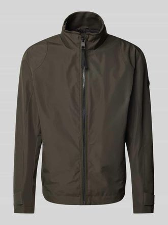 Strellson Jacke mit Stehkragen Modell Lucca in Oliv, Gr&ouml;&szlig;e 56