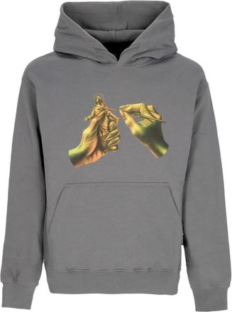 PROPAGANDA Grijze Hoodie met Kangoeroezak - Heren - Hoodies - Grijs - XS - Katoen - Hoodies & sweatvesten
