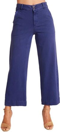 Bella Dahl Saige Wide Leg Crop Pants in Cobalt Bay at Nordstrom, Size 25