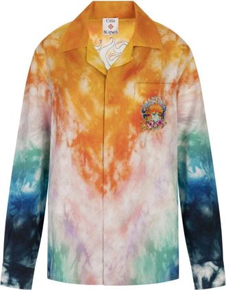 Casablanca Multi Colour Zijden Shirt met Lange Mouwen - Dames - Overhemden - Veelkleurig - L - Overhemden