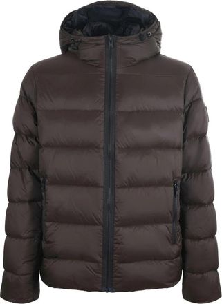 Fay Down Jassen - Heren - Winterjassen - Bruin - L - Jassen