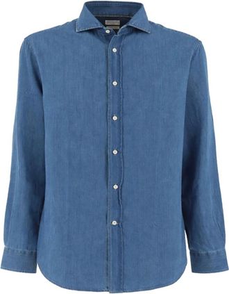Brunello Cucinelli Uomo, Camicette, Blu, M, new