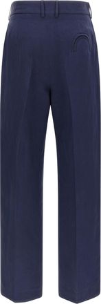 Blaz&eacute; Milano Womens Blue Linen Casual Pants