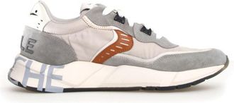 Voile Blanche Avant-Garde Grey Sneakers With Sporty Notched Sole