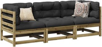 vidaXL Estructura De Cama Con Caj&oacute;n Manual Gris Concreto 135 X 190 Cm