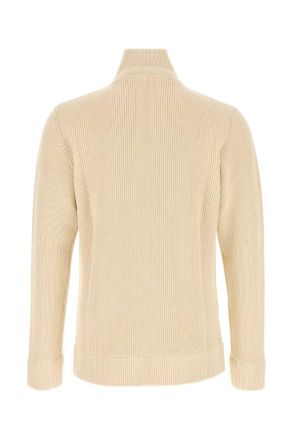 Maison Margiela Ecru Exterior: Cotton Wool Maglieria Sweater