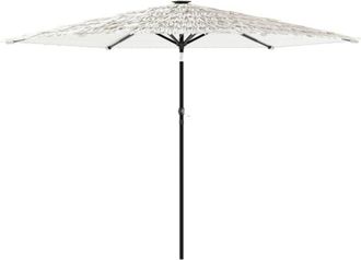 vidaXL Vidaxl - Sombrilla De Jard&iacute;n Con Poste De Acero Blanca 288x288x225 Cm