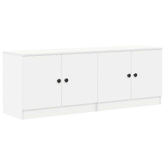 vidaXL Armario De Almacenamiento Para Cama Alta 2 Uds. Blanco Vidaxl