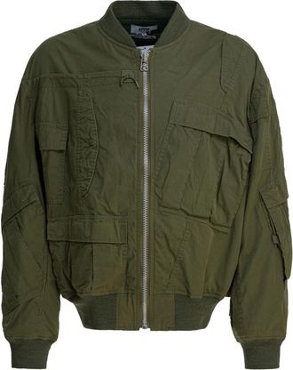Junya Watanabe Wp-J902-W25 Bomberjack - Heren - Bomber jackets - Groen - L - Katoen - Jassen