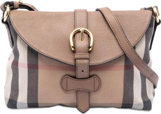 Burberry Pre-owned Burberry Small House Check Canvas and Leather Horseshoe Milton Crossbody Ladies M4WNZYIRU3NQHRPT