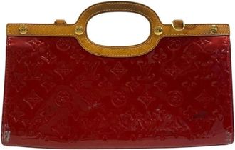 Louis Vuitton Pre-owned Handbags, female, Red, Size: ONE SIZE Pre-owned Elegant Leather Handbag with Secure Top Handle