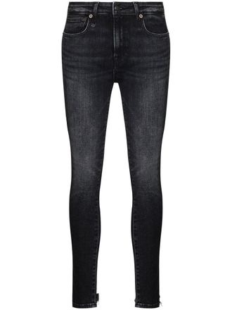 R13 Jeans Alison con cinque tasche - Nero