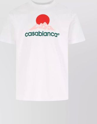 Casablanca organic cotton graphic print t-shirt