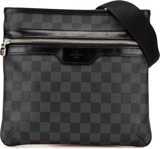 Louis Vuitton Pre-owned Womens Pouchette Damier Graphite Crossbody - Black Textile - One Size