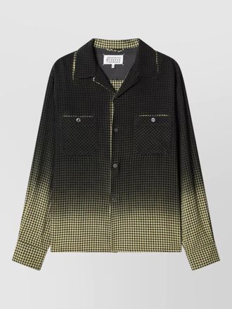 Maison Margiela checkered jacket long sleeves chest pockets