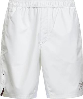 Brunello Cucinelli Nylon Bermuda Shorts - Heren - Korte Broeken - Wit - L - Nylon - Korte Broeken