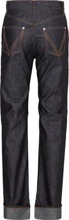Bottega Veneta Womens 5-Pocket Straight-Leg Jeans Denim Cotton