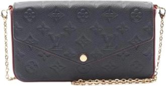 Louis Vuitton Pre-owned Cross Body Bags, female, Blue, Size: ONE SIZE Pre-owned Canvas Cross Body Bag