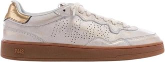 P448 Schoenen, Dames, Beige, 36 EU, Katoen, Deportiva Vert Pearl