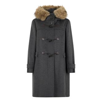 Max Mara Dubbele wollen lakenjas - Dames - Jassen - Grijs - Maat: M Wol