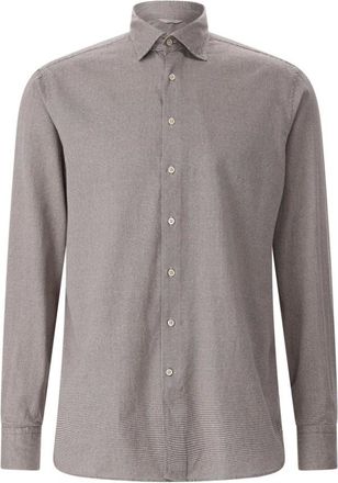 Stenstr&ouml;ms Overhemden, Heren, Grijs, 2Xl, Katoen, Casual Shirts