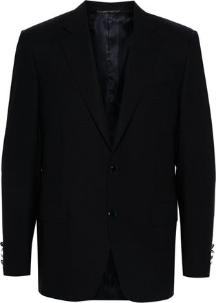 Canali wool blazer - men - Cupro/Wool - 46 - Blue