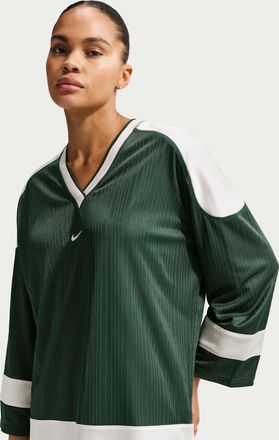 Nike Womens Nike Sportswear Oversized Jersey Tunic in Green | IF0319-323
