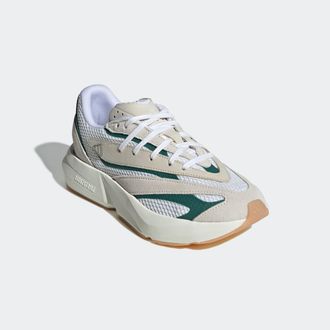 adidas Sneaker ADIDAS SPORTSWEAR LIGHTBLAZE, Damen, Gr. 38,5, weiss (sanftes wei&szlig;, silber metallic, collegiate gr&uuml;n), Synthetik, Textil, Schuhe Sneaker