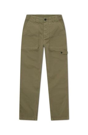 Fortela Jerryt Herringbone Cotton Fatigue Trousers in Blue at Nordstrom, Size 27 32 Eu