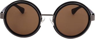Linda Farrow DRIES VAN NOTEN DVN76 C8 Womens Sunglasses Black Size 50