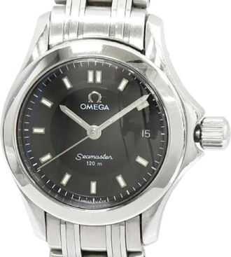 Omega Pre-owned Seamaster Roestvrij Staal Horloge 2581.52 - Dames - Vintage Horloges - Zwart - ONE Size - Vintage