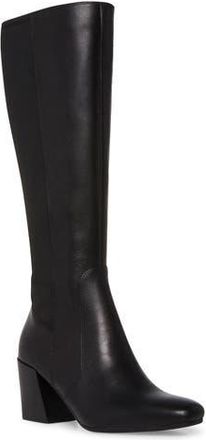 Blondo Silvana Waterproof Knee High Boot in Black Leather/Stretch at Nordstrom Rack, Size 9.5