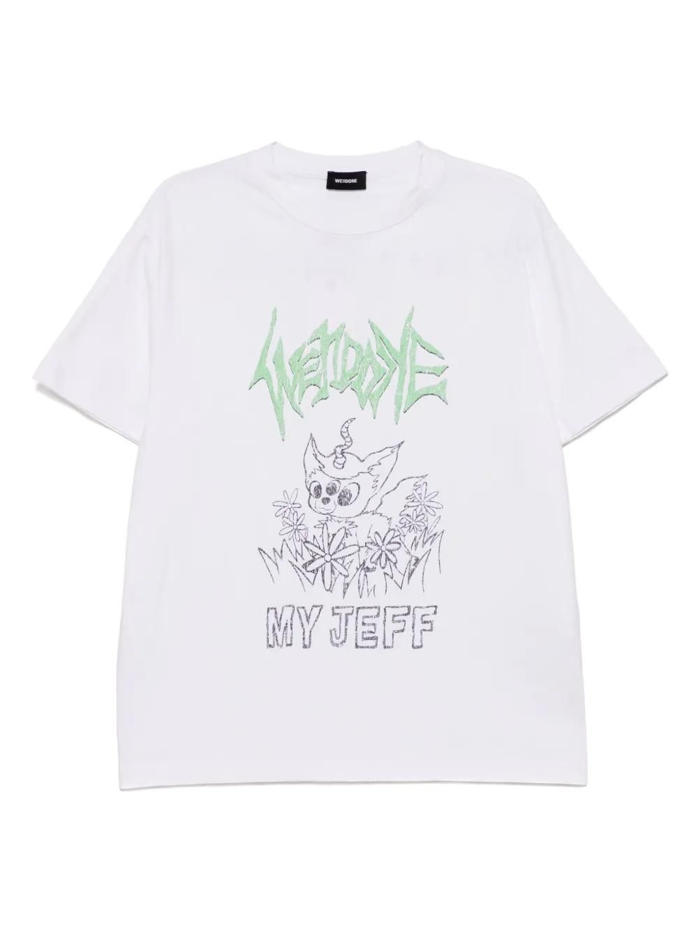 【関税込み】We11done ホワイト Wrinkled Muffler Tシャツ We11done: White Wrinkled Muffler T-shirt | SSENSE 日本