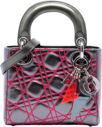Dior Pre-owned Lady Dior Handbag - - Pre-owned - Donna - Grigio - ONE SIZE