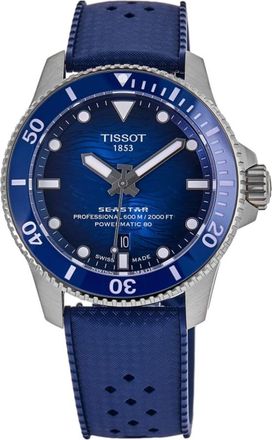 Tissot Seastar 2000 Professional 44mm Blue Dial Nitrile Rubber Strap Mens Watch T120.907.17.041.00
