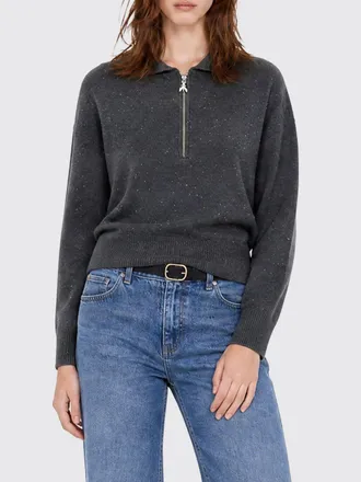 Patrizia Pepe Polo in maglia slim fit in viscosa a coste con paillettes