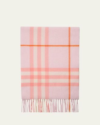 Burberry Giant Check Cashmere Scarf