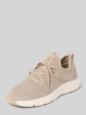 Marc O'Polo Low Top Sneaker mit Logo-Patch in Sand Melange, Gr&ouml;&szlig;e 36