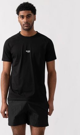 HUGO BOSS Mens BOSS Orange Mens Slim Fit Beach T-Shirt - Black 005 - Size: 40