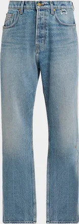 Rhude Men & apos;s Pintuck 90s Traxedo Baggy Jeans